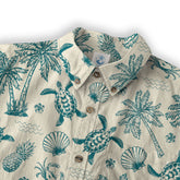 Turtle Aloha Shirt, Turtle Ocean Hawaiian Shirt - The Palmix